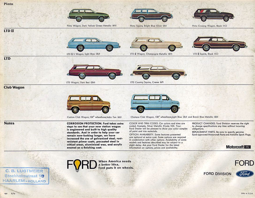 1977 Ford Wagons Brochure Page 8